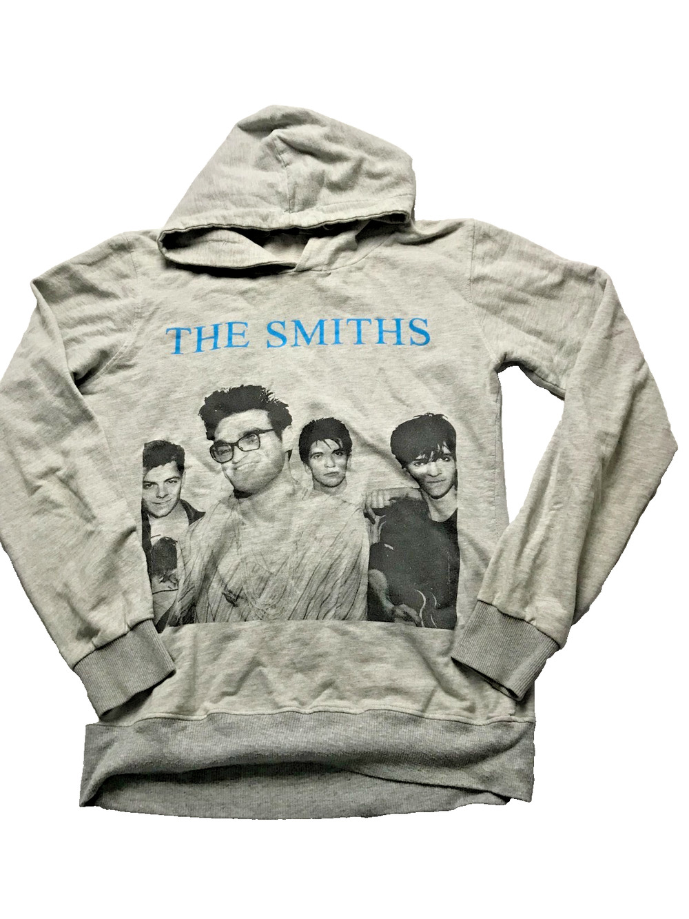 The Smiths Morrissey Marr 80's New Wave Post Punk Sweatshirt Hoodie Grey Small